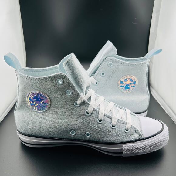 Converse Chuck Taylor All Star EVA Lift Platform Prism Glitter High-Top Sz 6 - Picture 5 of 7